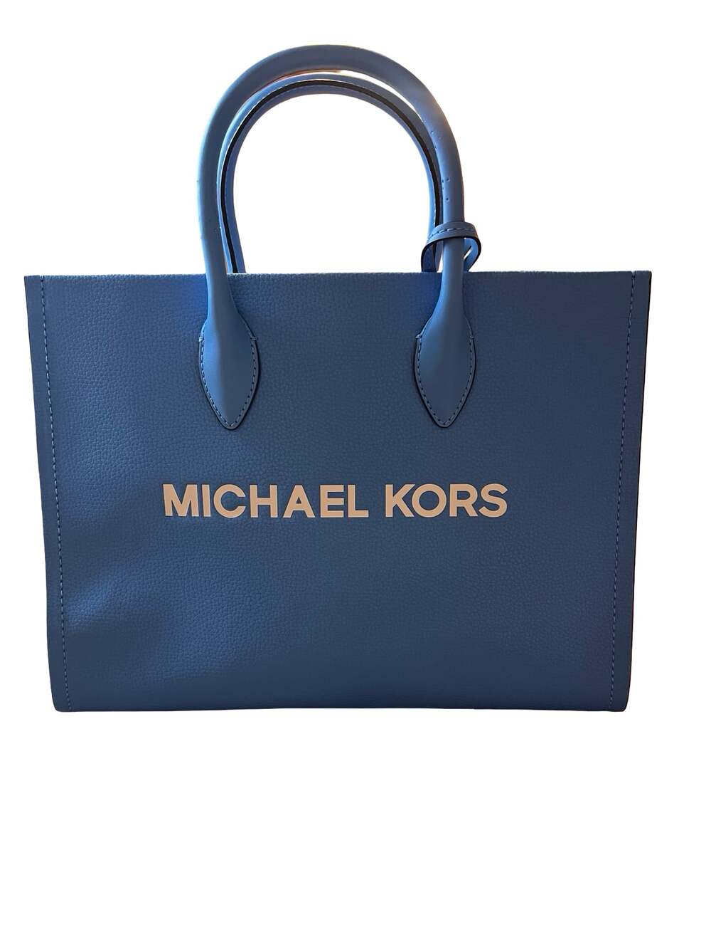 NWT Michael Kors Mirella Medium East West Pebbled Leather Tote Bag in South Paci